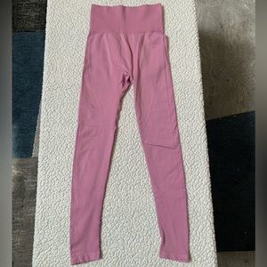 Pink workout leggings